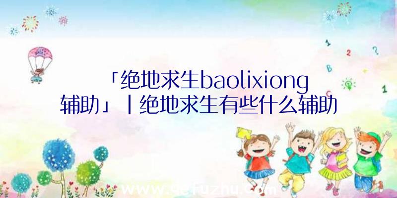 「绝地求生baolixiong辅助」|绝地求生有些什么辅助